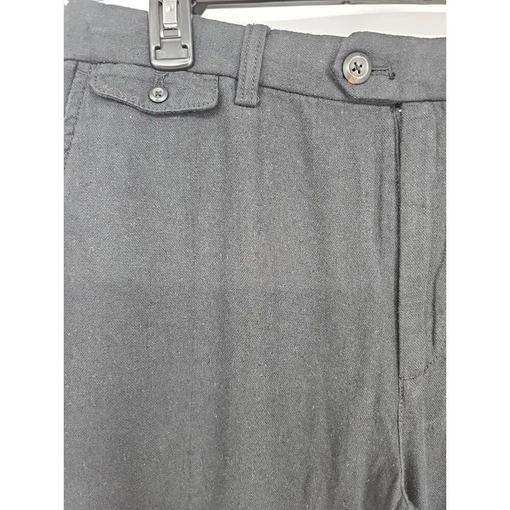 Banana‎ Republic Athletic Pants 32 x 34 Black Linen-Blend Pants NWT